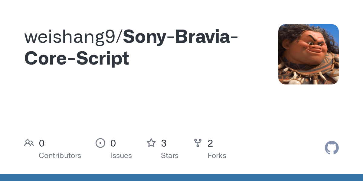 GitHub weishang9/SonyBraviaCoreScript