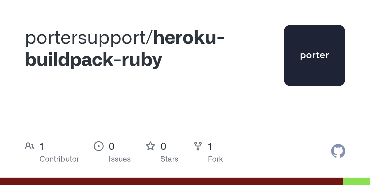 GitHub portersupport/herokubuildpackruby