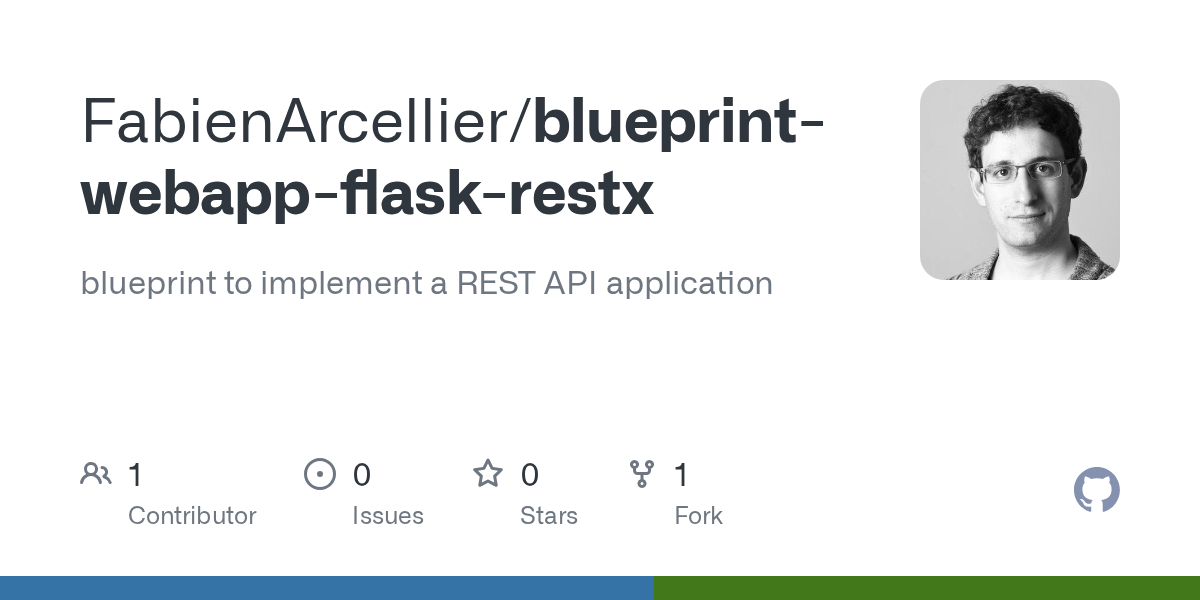 GitHub FabienArcellier/blueprintwebappflaskrestx blueprint to