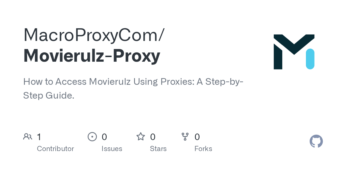 GitHub - MacroProxyCom/Movierulz-Proxy: How to Access Movierulz Using