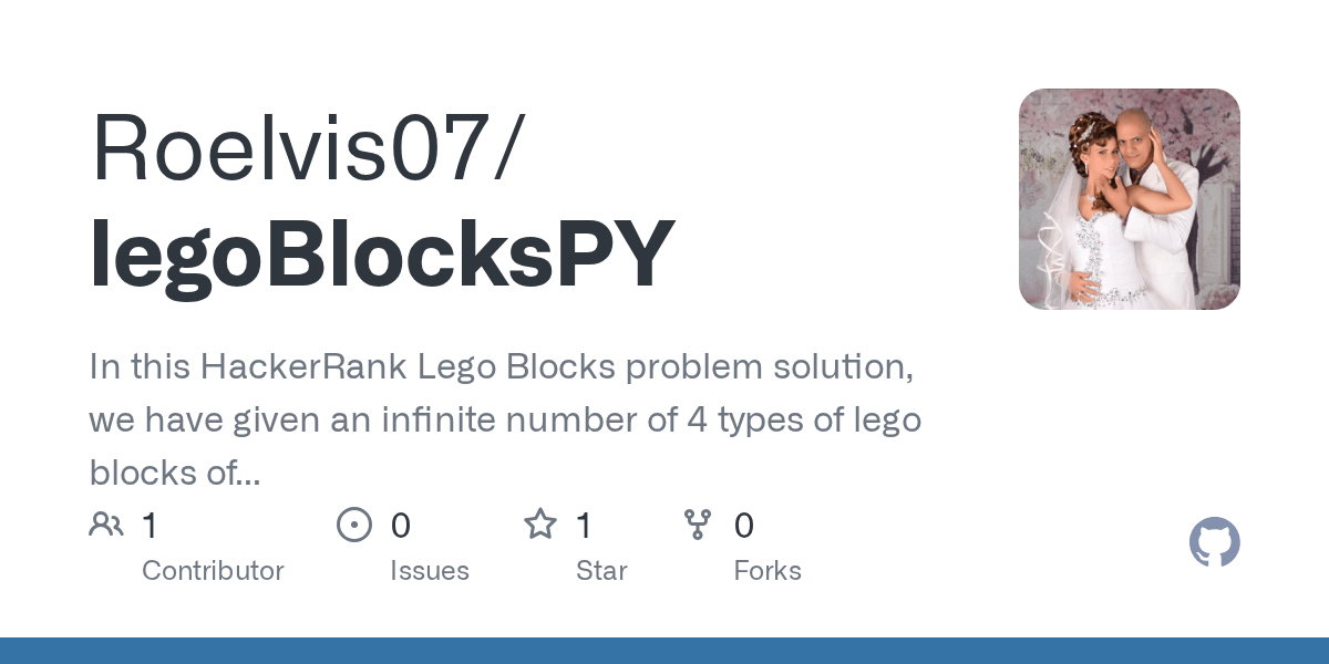 GitHub Roelvis07/legoBlocksPY In this HackerRank Lego Blocks problem