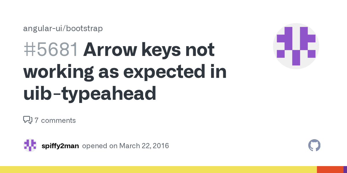 Arrow keys not working as expected in uibtypeahead · Issue 5681