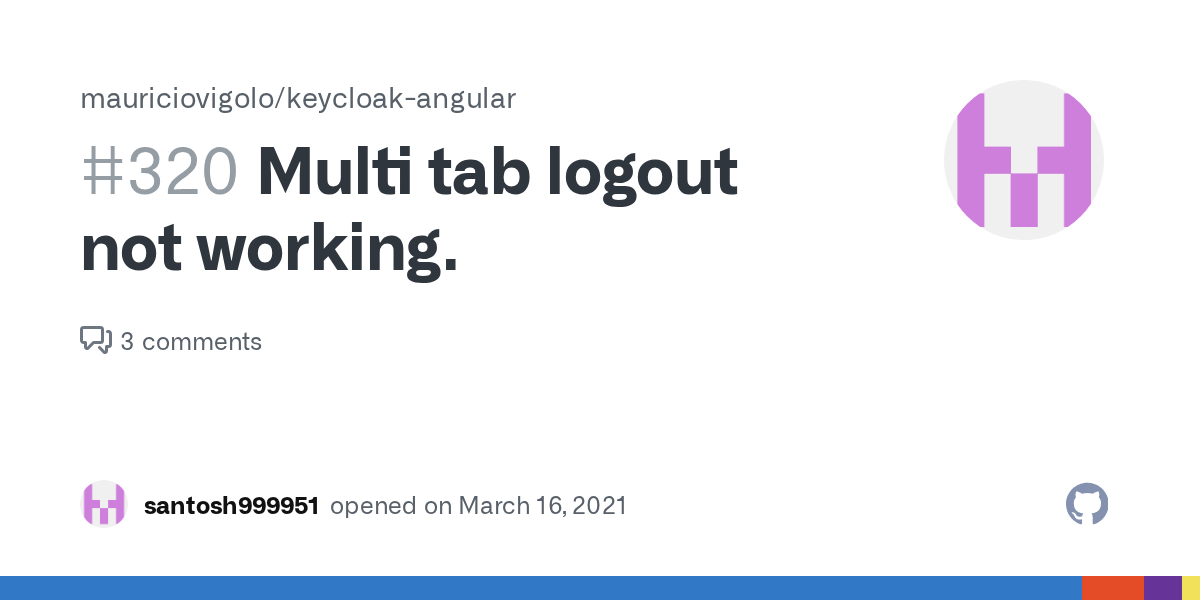 Multi tab logout not working. · Issue 320 · mauriciovigolo/keycloak