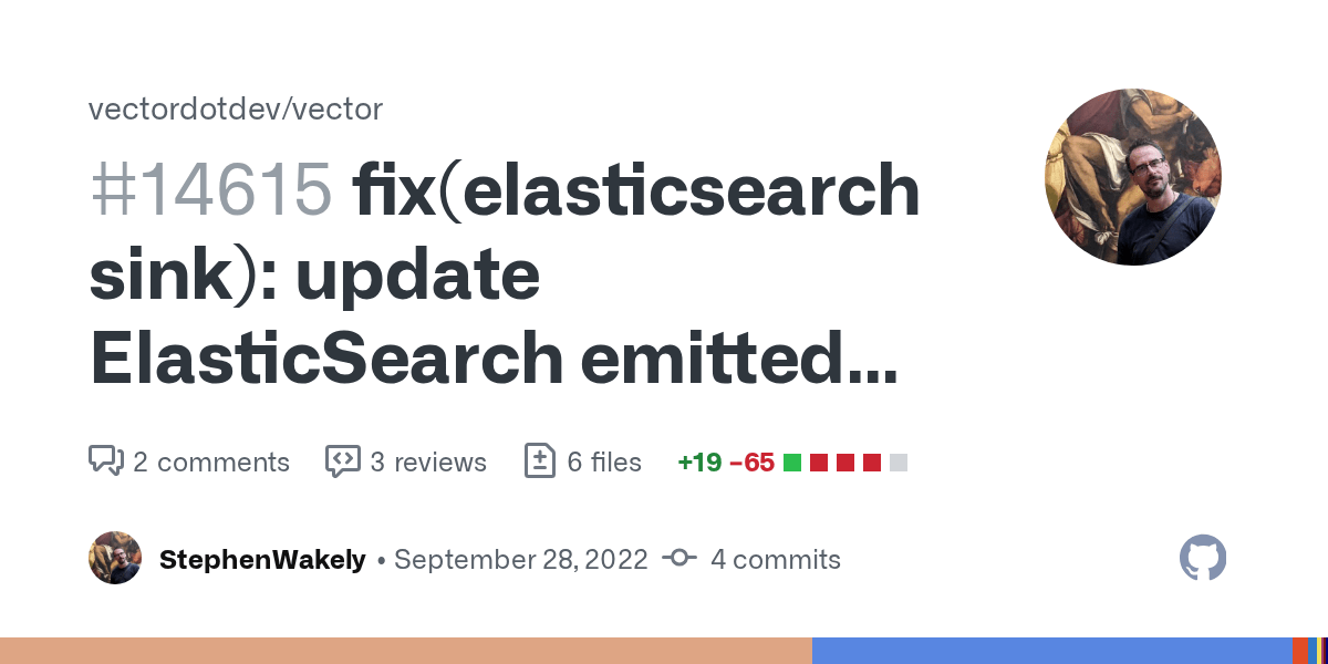 fix(elasticsearch sink) update ElasticSearch emitted errors to comply