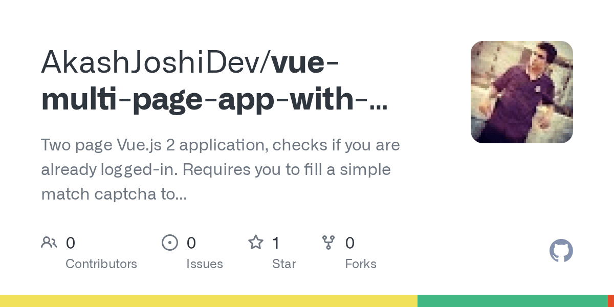GitHub AkashJoshiDev/vuemultipageappwithsimplemathcaptcha Two