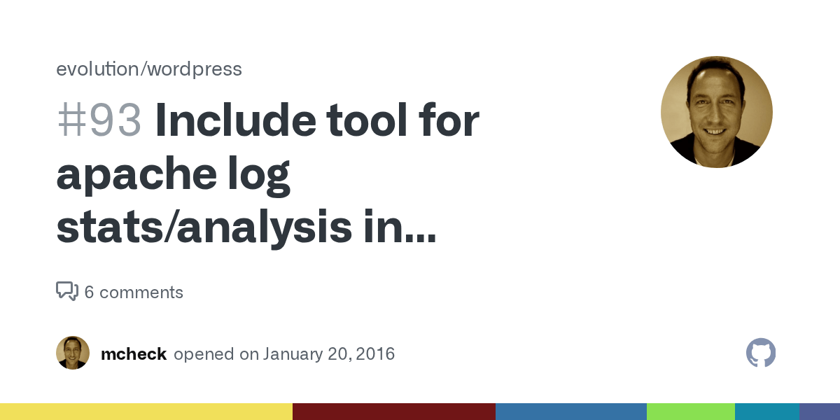 Include tool for apache log stats/analysis in provision? · Issue 93