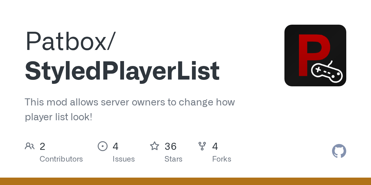GitHub Patbox/StyledPlayerList This mod allows server owners to