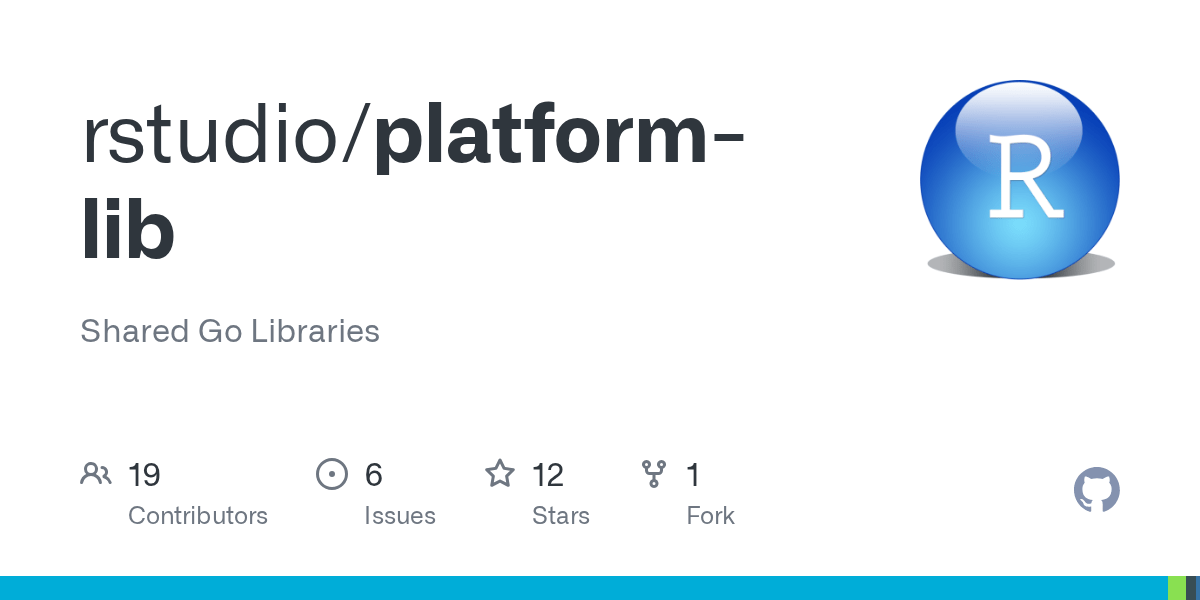 GitHub rstudio/platformlib Shared Go Libraries