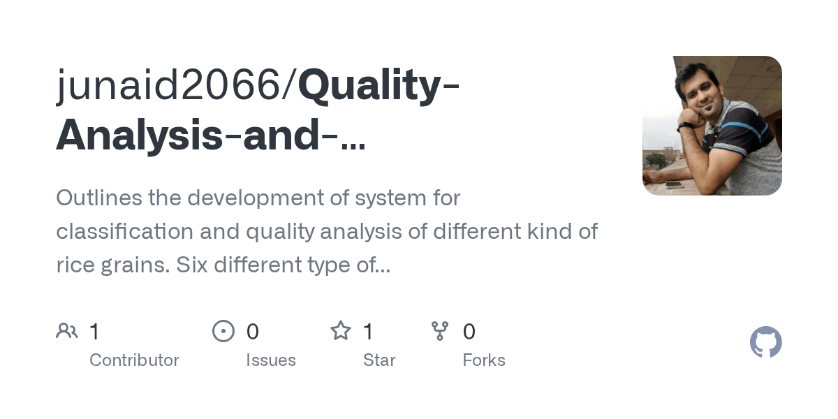 QualityAnalysisandClassificationofRiceGrainBasedOnKNNandDTree
