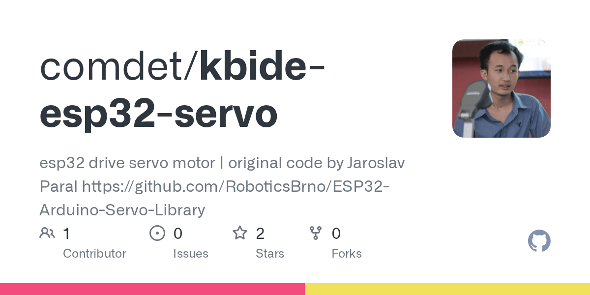 GitHub comdet/kbideesp32servo esp32 drive servo motor original