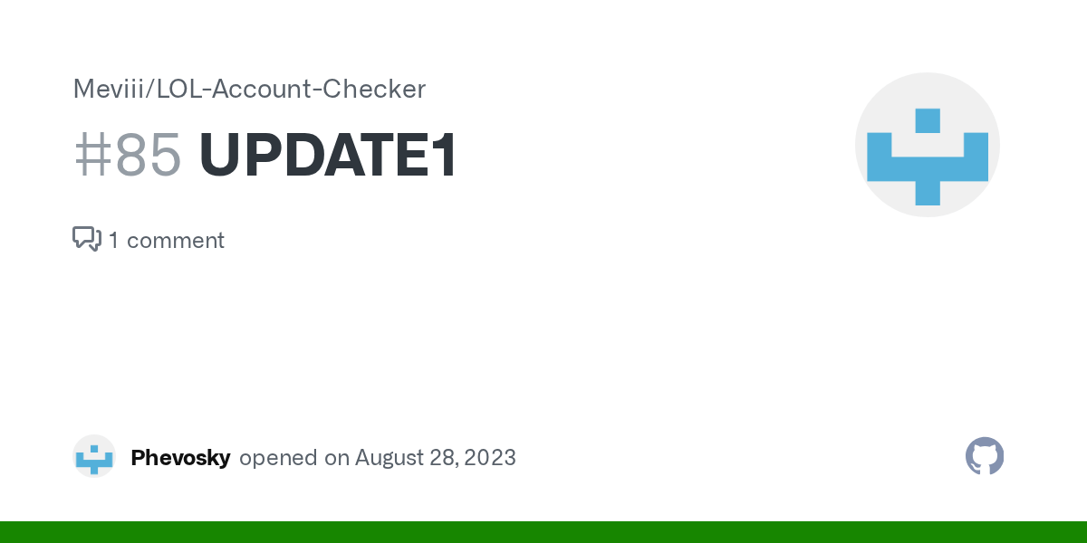UPDATE1 · Issue 85 · Meviii/LOLAccountChecker · GitHub