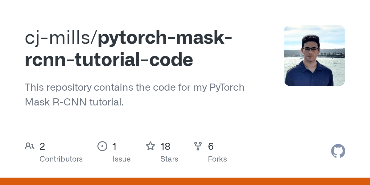 GitHub cjmills/pytorchmaskrcnntutorialcode This repository