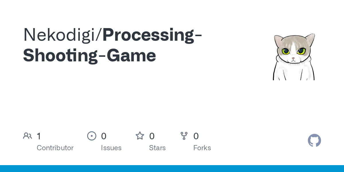 GitHub Nekodigi/ProcessingShootingGame