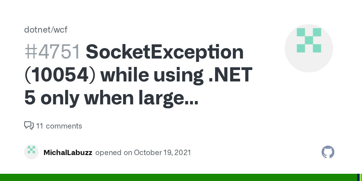 SocketException (10054) while using 5 only when large request is