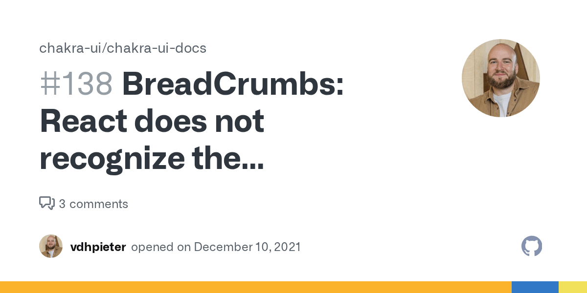 BreadCrumbs React does not recognize the isLastChild prop on a DOM element. · Issue 138