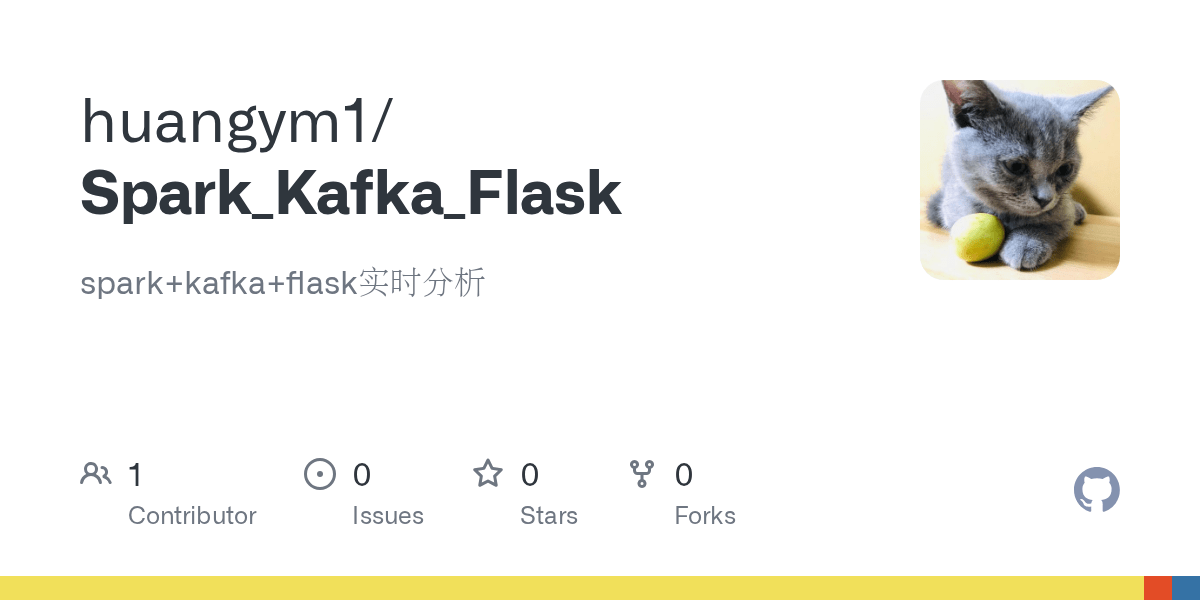 GitHub huangym1/Spark_Kafka_Flask spark+kafka+flask实时分析