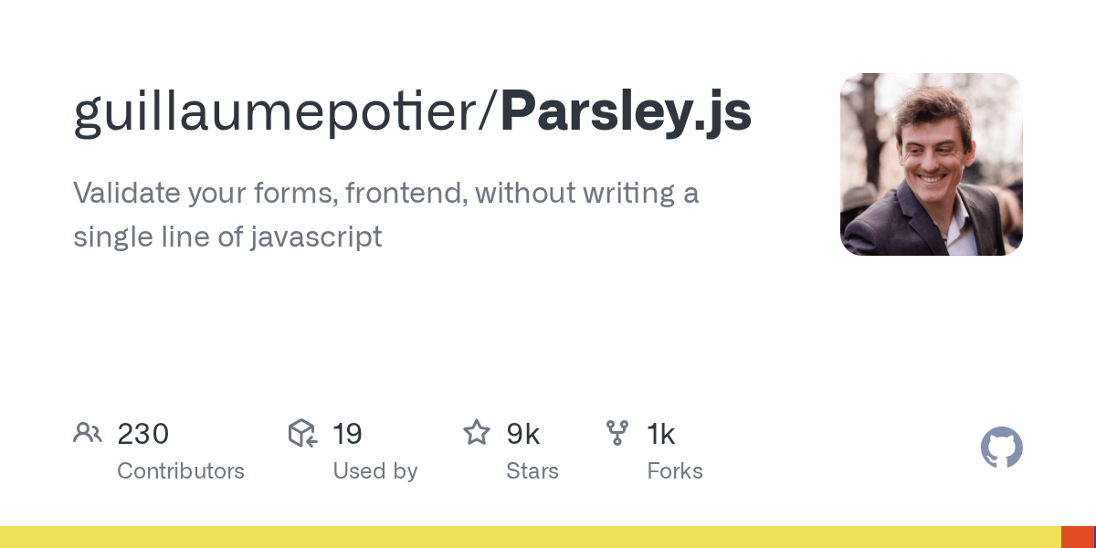 Releases · guillaumepotier/Parsley.js · GitHub