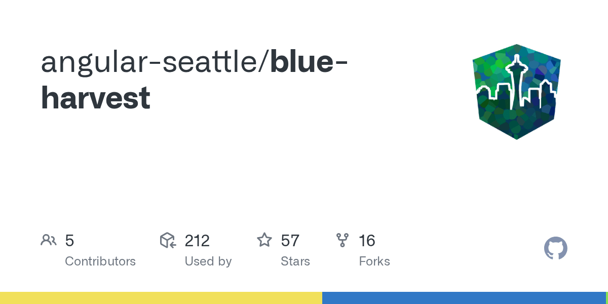GitHub angularseattle/blueharvest