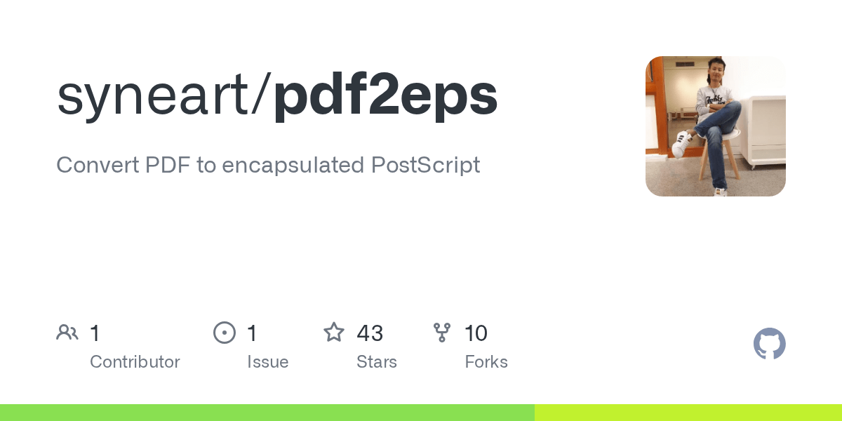 GitHub syneart/pdf2eps Convert PDF to encapsulated PostScript