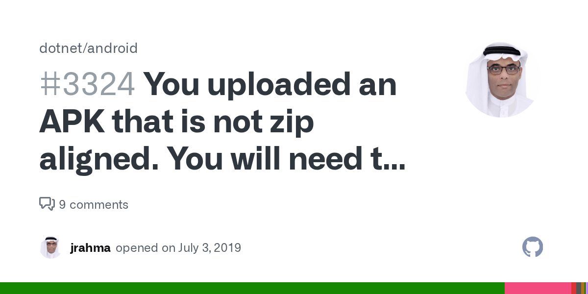 You uploaded an APK that is not zip aligned. You will need to run a zip