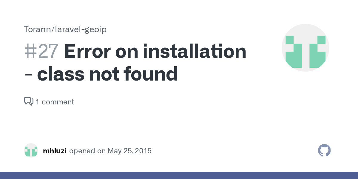 Error on installation class not found · Issue 27 · Torann/laravel