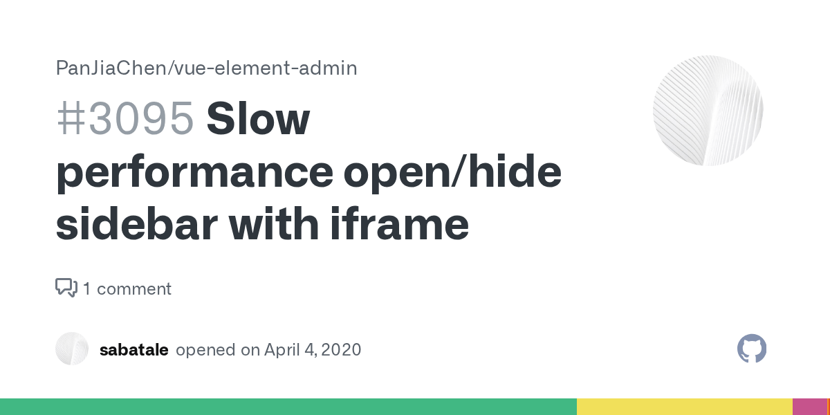 Slow performance open/hide sidebar with iframe · Issue 3095