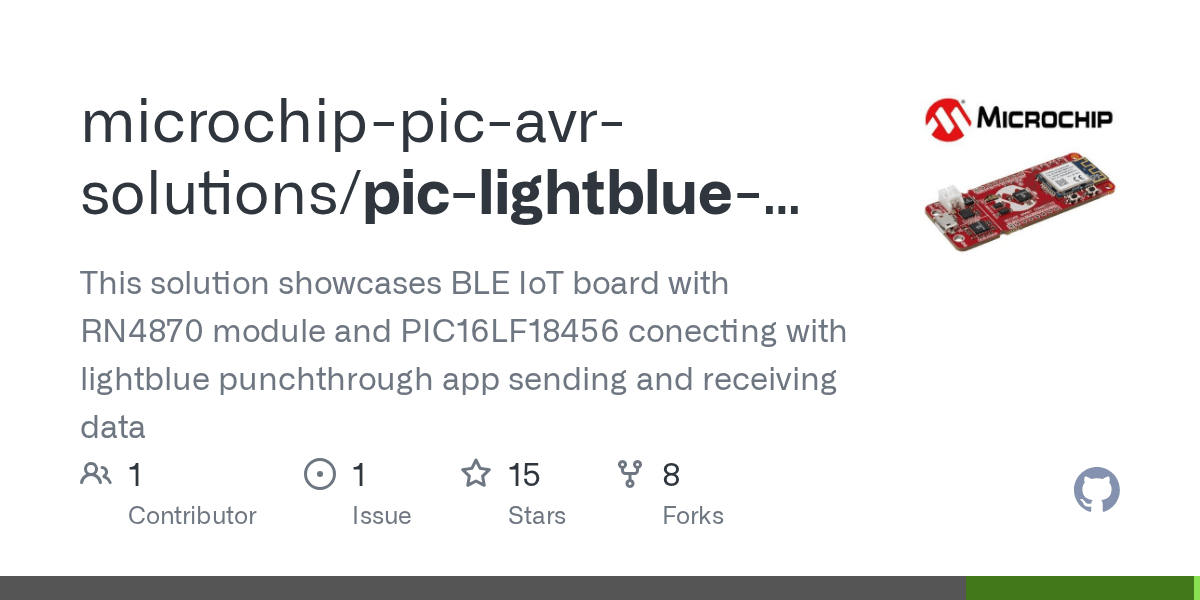 GitHub microchippicavrsolutions/piclightblueexplorerdemo This