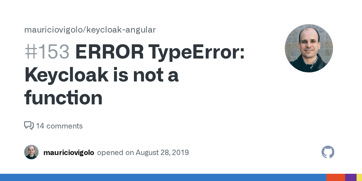 ERROR TypeError Keycloak is not a function · Issue 153