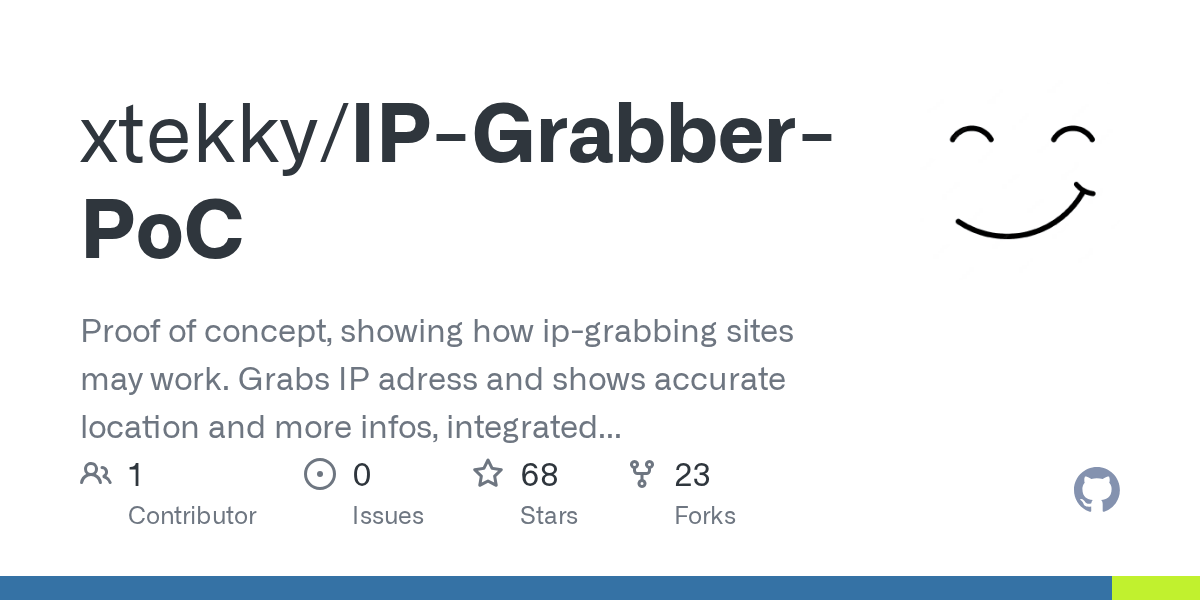 GitHub xtekky/IPGrabberPoC Proof of concept, showing how ip