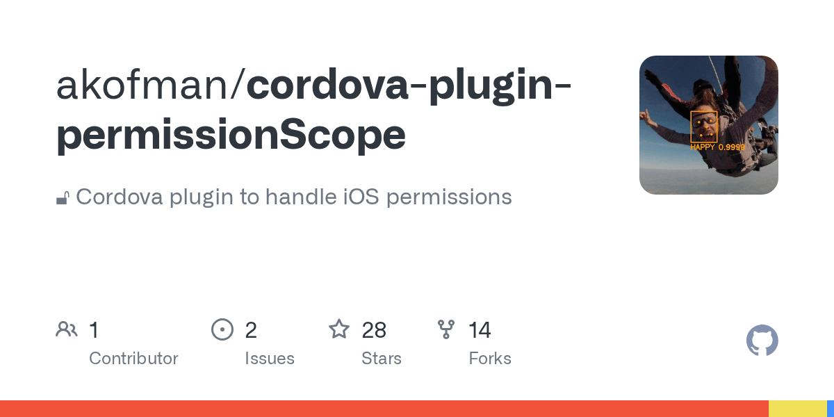 GitHub akofman/cordovapluginpermissionScope unlock Cordova