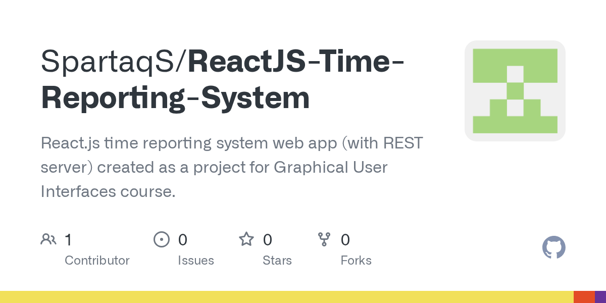 ReactJSTimeReportingSystem/Smith202201.json at main · SpartaqS