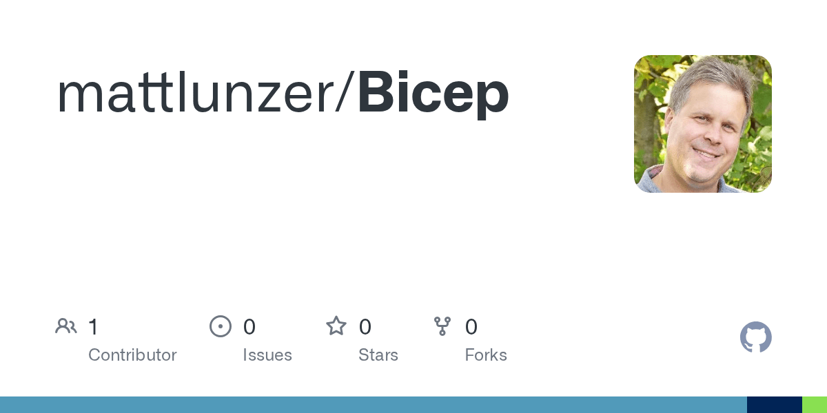 GitHub mattlunzer/Bicep