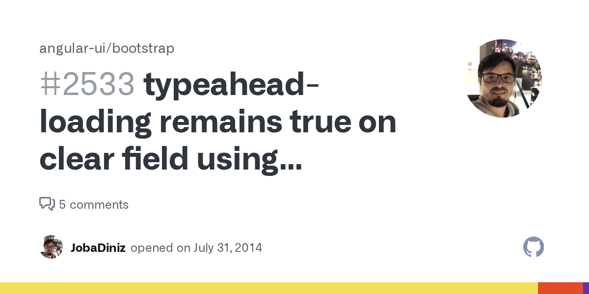 typeaheadloading remains true on clear field using backsapce · Issue