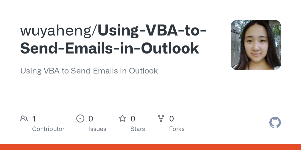 GitHub wuyaheng/UsingVBAtoSendEmailsinOutlook Using VBA to