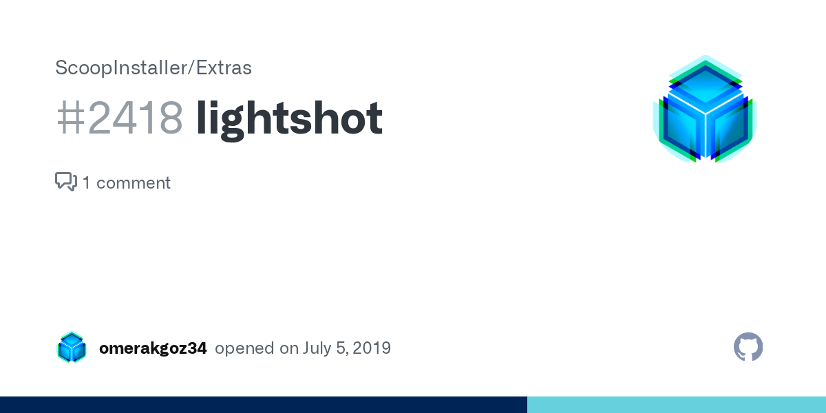 lightshot · Issue 2418 · ScoopInstaller/Extras · GitHub