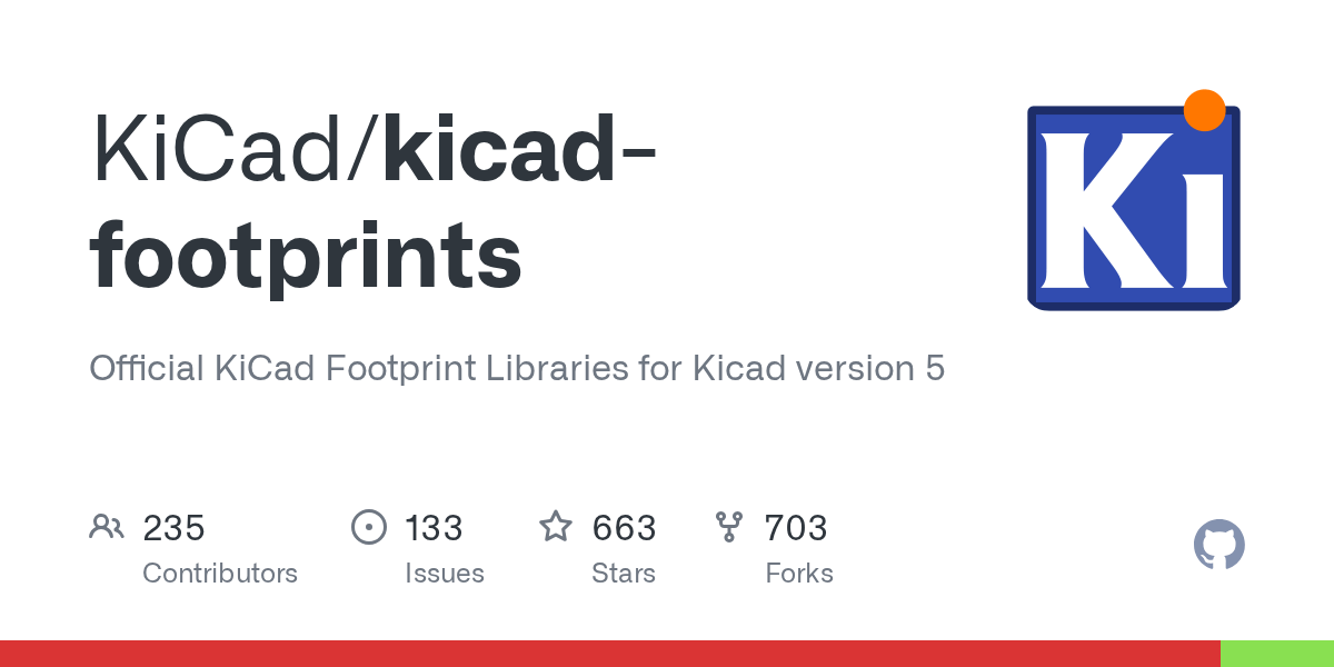 GitHub KiCad/kicadfootprints Official KiCad Footprint Libraries for