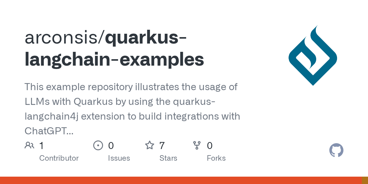 GitHub arconsis/quarkuslangchainexamples This example repository