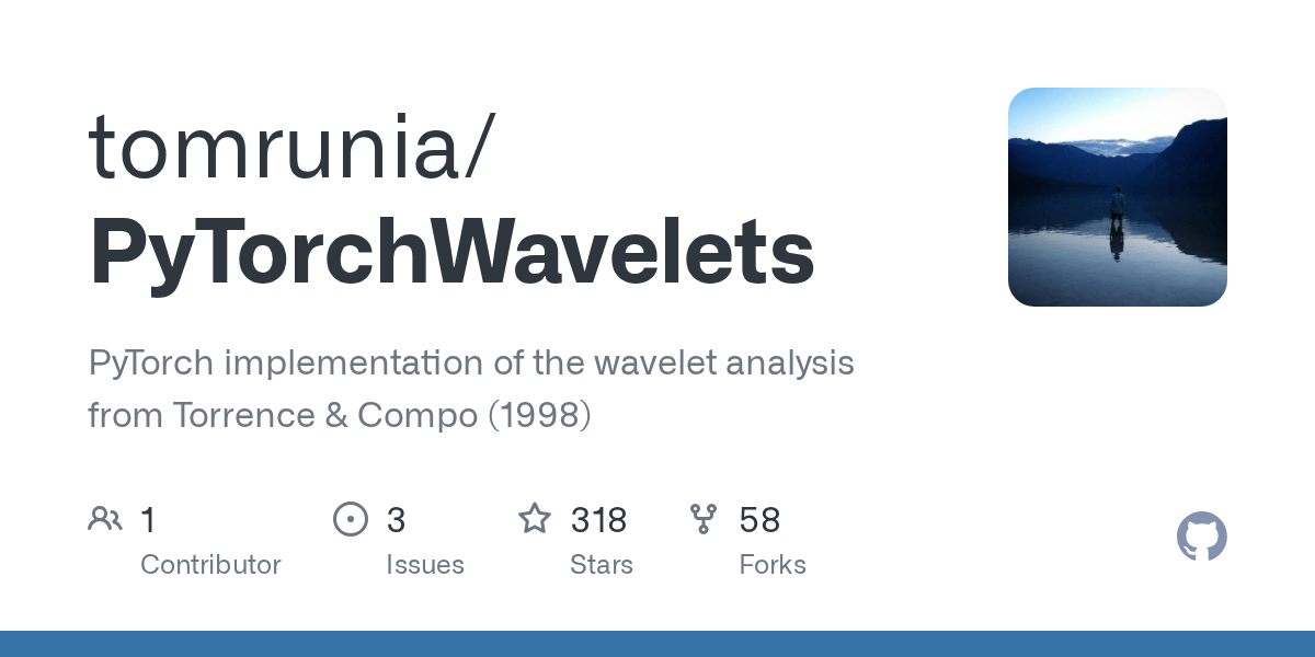 PyTorchWavelets/wavelets_pytorch/wavelets.py at master · tomrunia