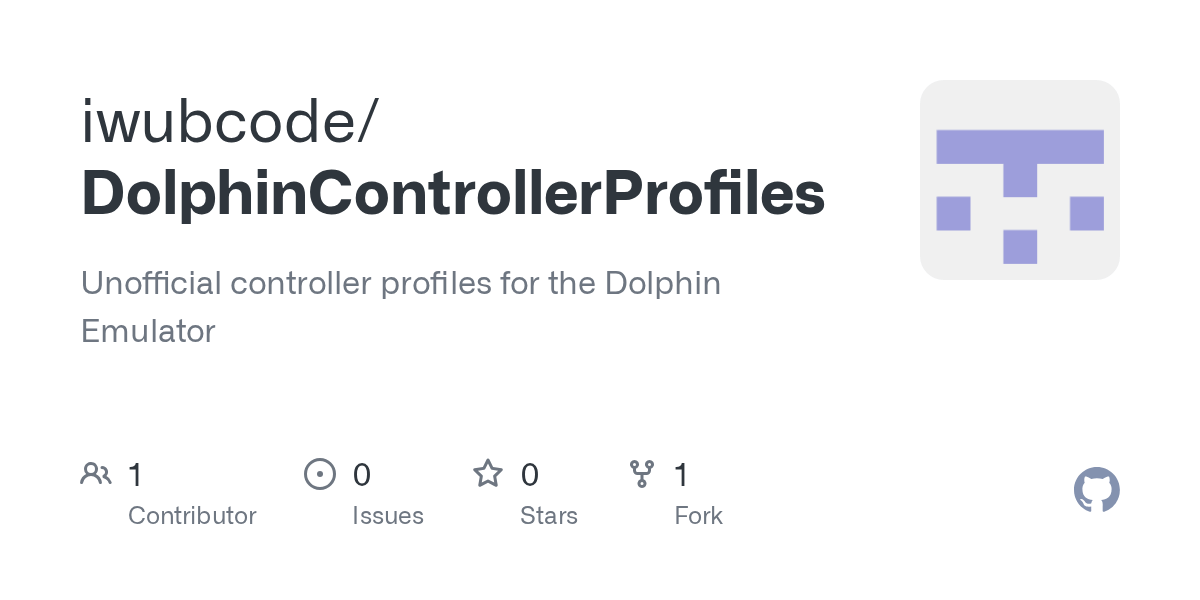 GitHub iwubcode/DolphinControllerProfiles Unofficial controller