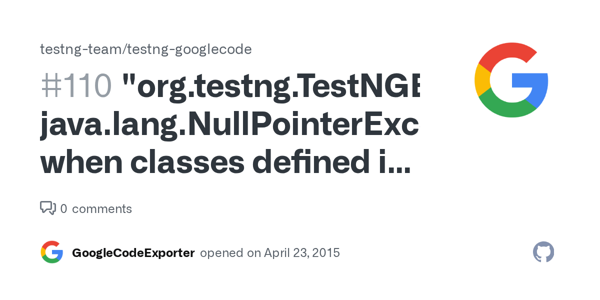 java.lang.NullPointerException" when