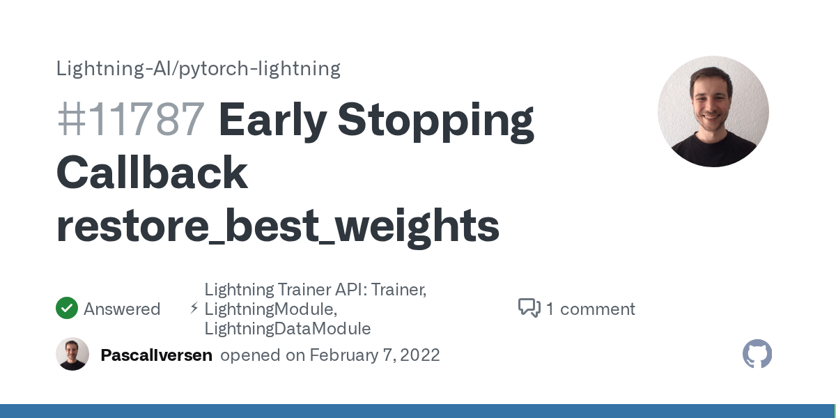 Early Stopping Callback Pytorch Lightning Image to u
