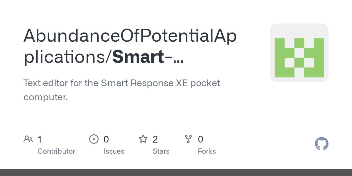 GitHub AbundanceOfPotentialApplications/SmartResponseXEword