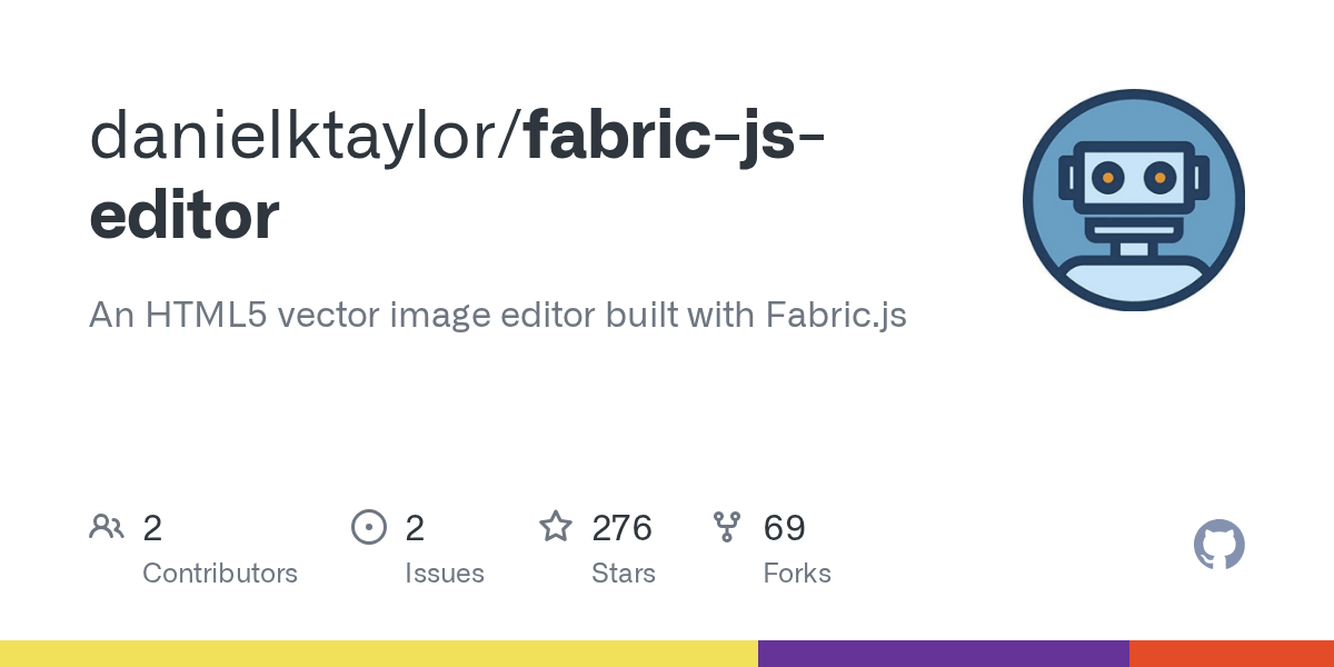 GitHub danielktaylor/fabricjseditor An HTML5 vector image editor