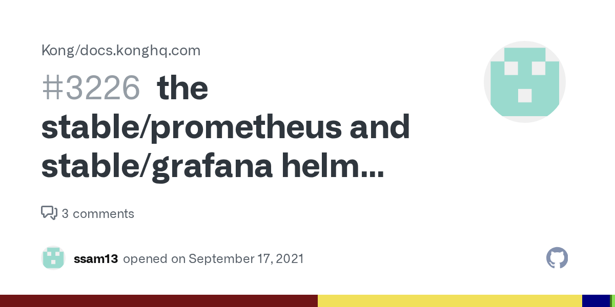 the stable/prometheus and stable/grafana helm charts repo are