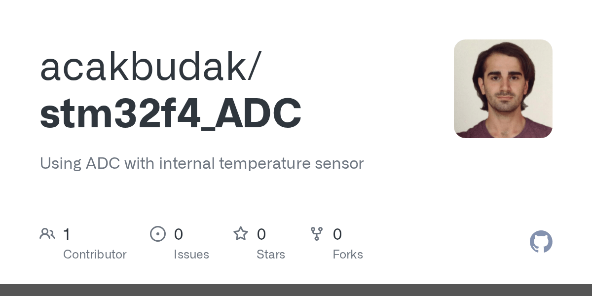 GitHub acakbudak/stm32f4_ADC Using ADC with internal temperature sensor