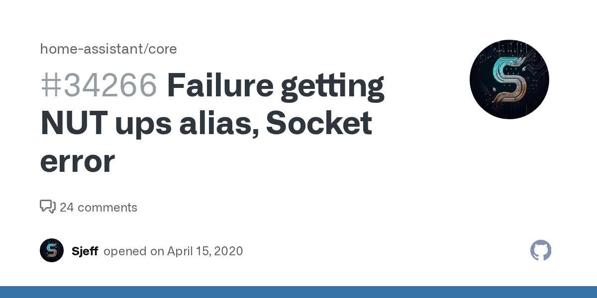 Failure getting NUT ups alias, Socket error · Issue 34266 · homeassistant/core · GitHub