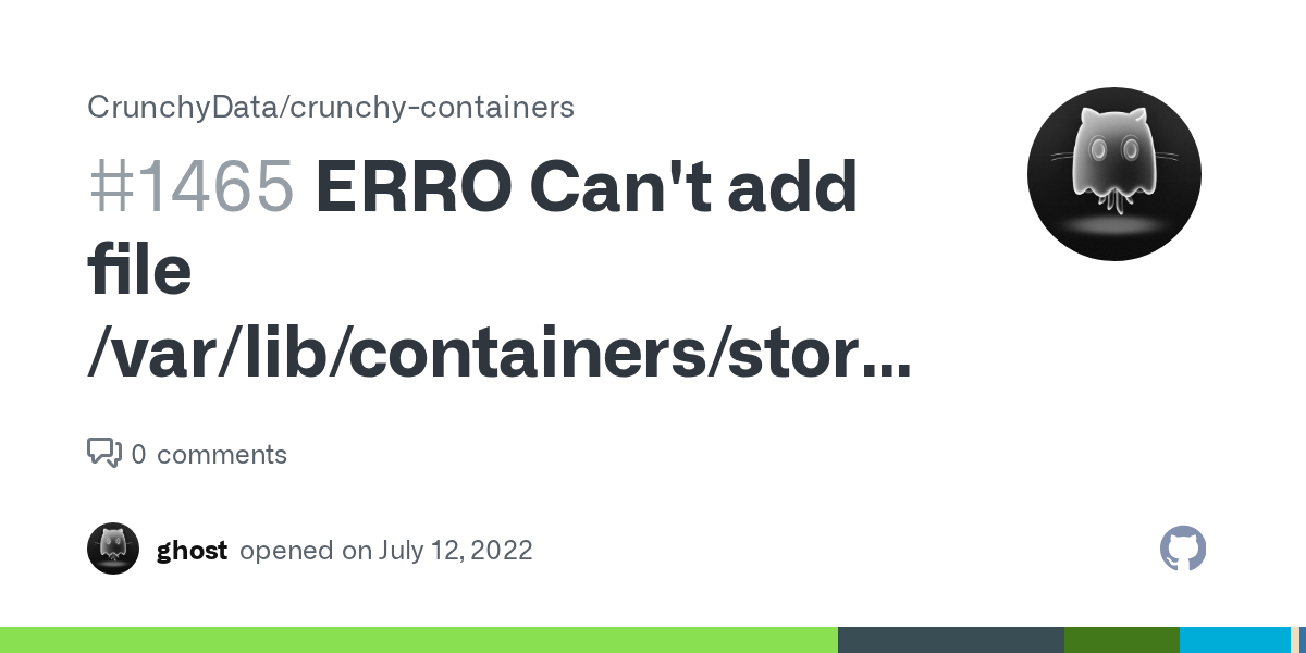 ERRO Can't add file /var/lib/containers/storage/overlay/.... to tar