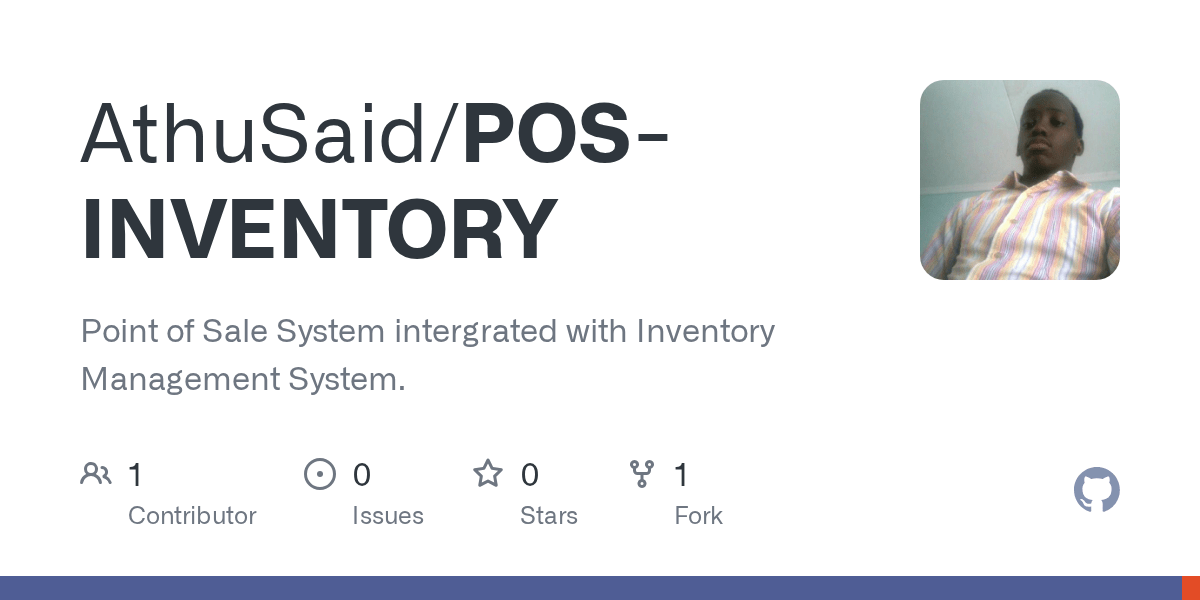 Point of sale system intergrated with inventory management system. Github Athusaid Pos Inventory Point Of Sale System Intergrated With Inventory Management System