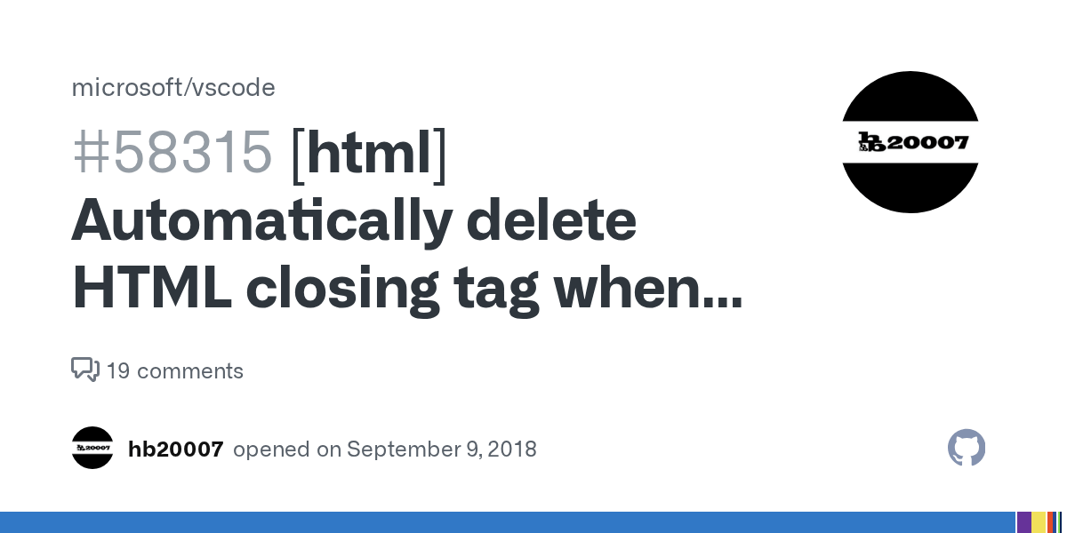 [html] Automatically delete HTML closing tag when converting to self