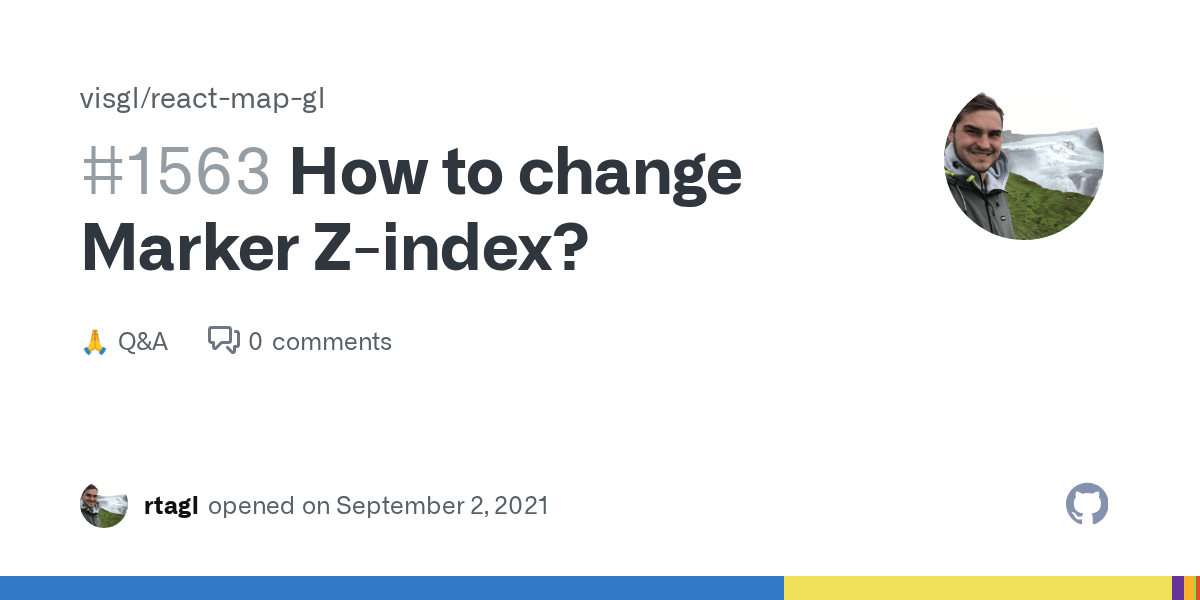 How to change Marker Zindex? · visgl reactmapgl · Discussion 1563